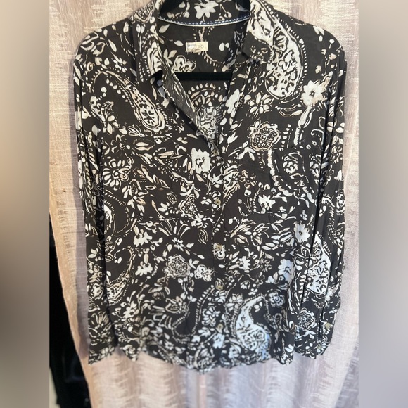 Anthropologie Pilcro Romy Relaxed Printed Buttondown Top, NEW - Picture 11 of 11